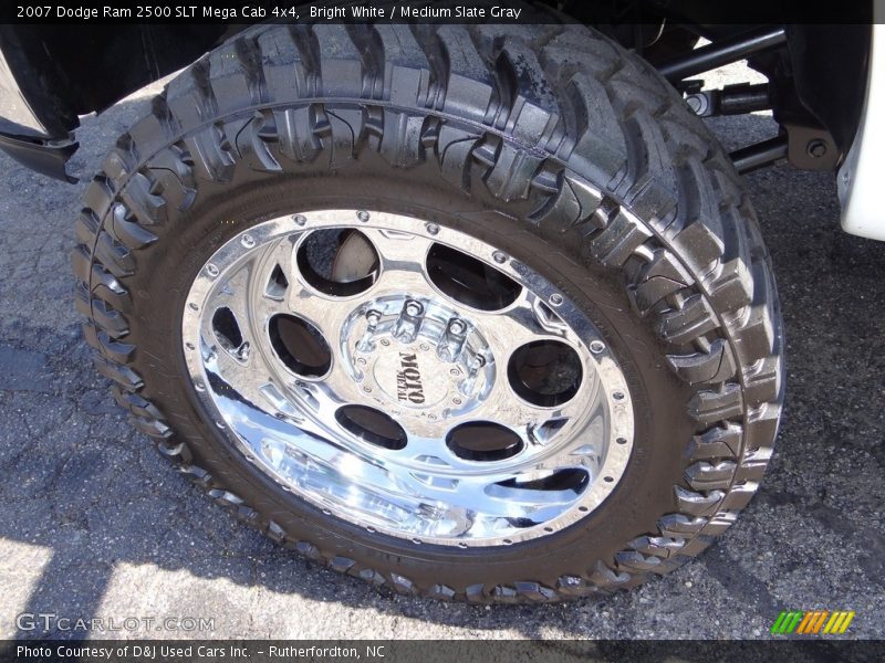 Bright White / Medium Slate Gray 2007 Dodge Ram 2500 SLT Mega Cab 4x4