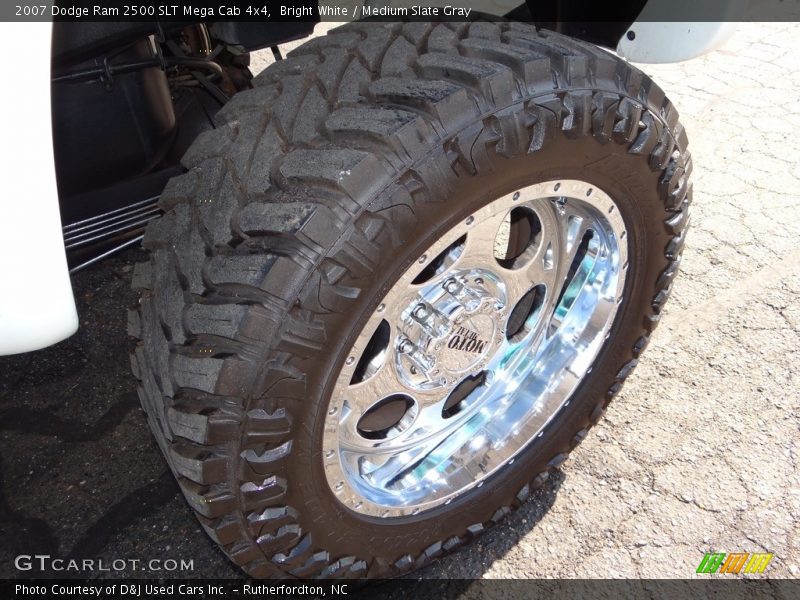 Bright White / Medium Slate Gray 2007 Dodge Ram 2500 SLT Mega Cab 4x4