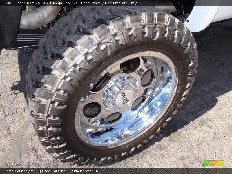 Bright White / Medium Slate Gray 2007 Dodge Ram 2500 SLT Mega Cab 4x4