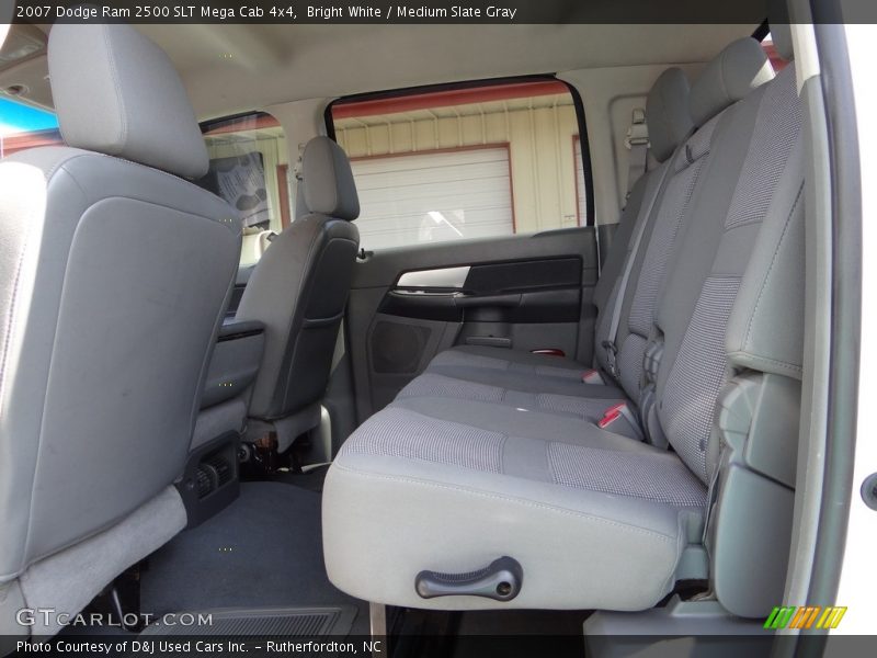 Bright White / Medium Slate Gray 2007 Dodge Ram 2500 SLT Mega Cab 4x4