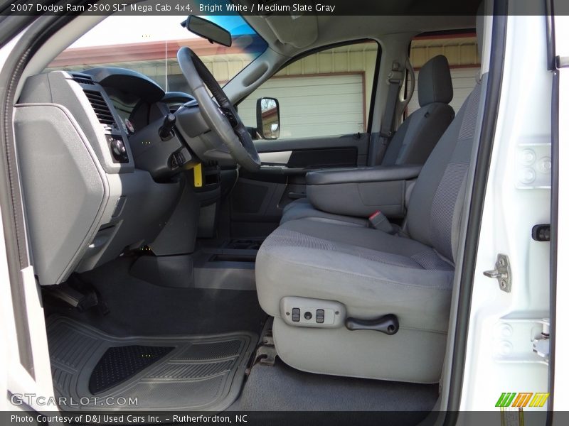 Bright White / Medium Slate Gray 2007 Dodge Ram 2500 SLT Mega Cab 4x4