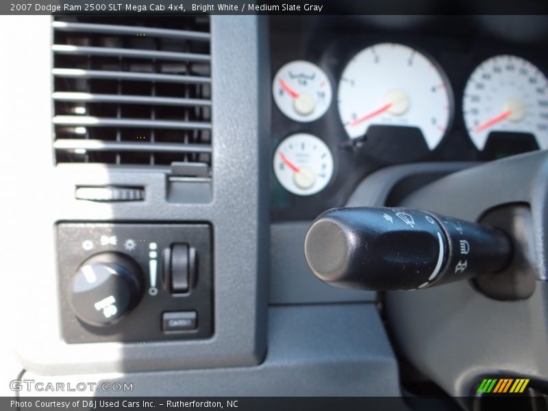 Bright White / Medium Slate Gray 2007 Dodge Ram 2500 SLT Mega Cab 4x4