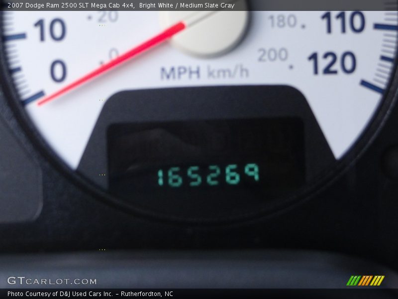 Bright White / Medium Slate Gray 2007 Dodge Ram 2500 SLT Mega Cab 4x4