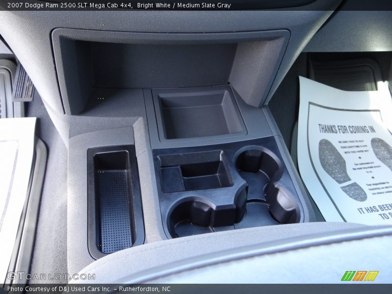 Bright White / Medium Slate Gray 2007 Dodge Ram 2500 SLT Mega Cab 4x4