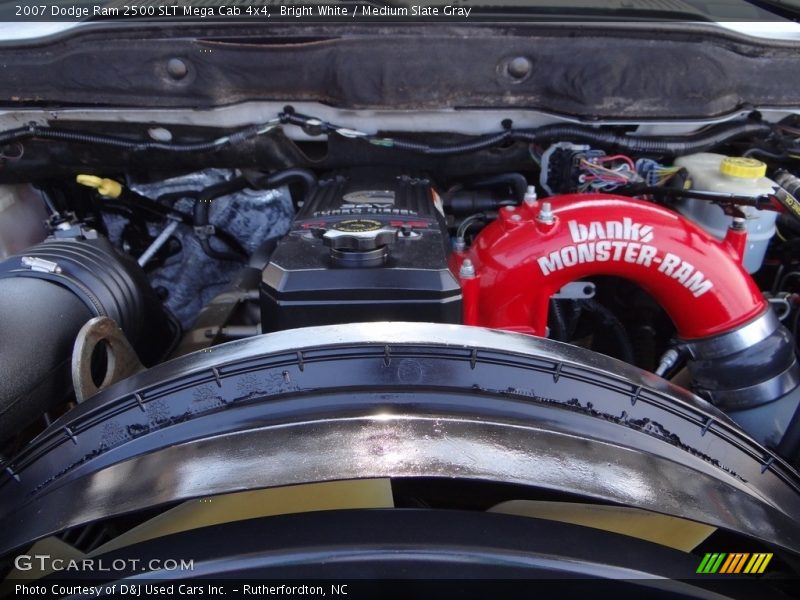 Bright White / Medium Slate Gray 2007 Dodge Ram 2500 SLT Mega Cab 4x4