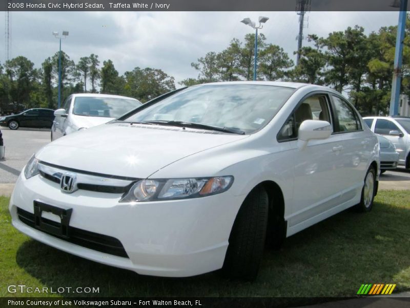 Taffeta White / Ivory 2008 Honda Civic Hybrid Sedan