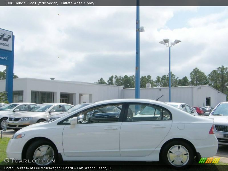Taffeta White / Ivory 2008 Honda Civic Hybrid Sedan