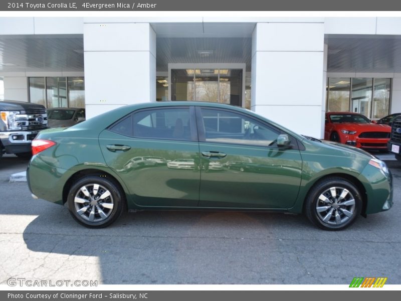 4Evergreen Mica / Amber 2014 Toyota Corolla LE