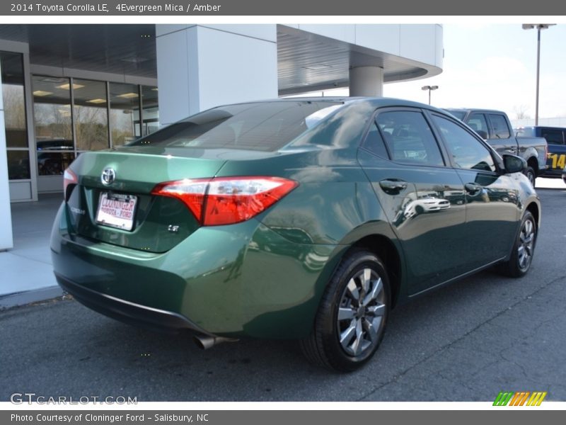 4Evergreen Mica / Amber 2014 Toyota Corolla LE