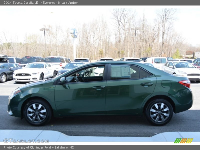 4Evergreen Mica / Amber 2014 Toyota Corolla LE