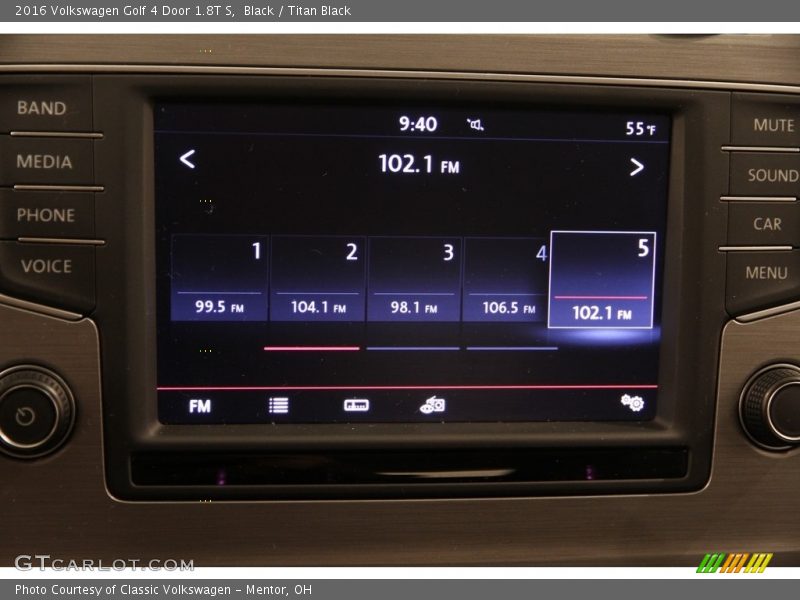 Audio System of 2016 Golf 4 Door 1.8T S