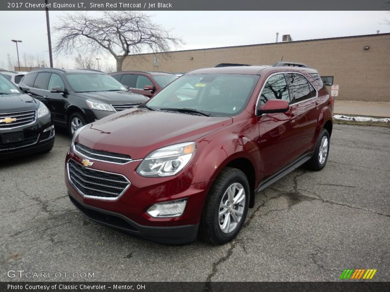 Siren Red Tintcoat / Jet Black 2017 Chevrolet Equinox LT