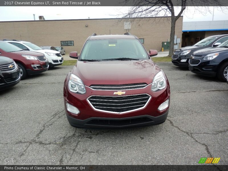 Siren Red Tintcoat / Jet Black 2017 Chevrolet Equinox LT