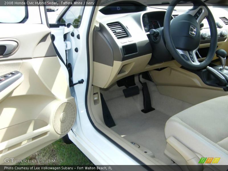 Taffeta White / Ivory 2008 Honda Civic Hybrid Sedan
