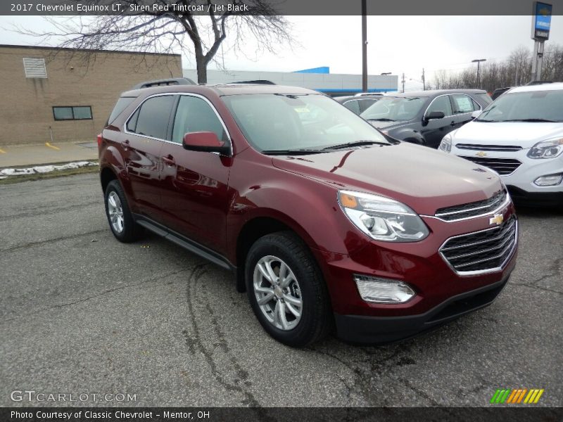 Siren Red Tintcoat / Jet Black 2017 Chevrolet Equinox LT