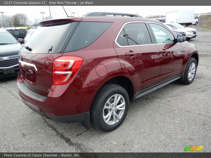Siren Red Tintcoat / Jet Black 2017 Chevrolet Equinox LT