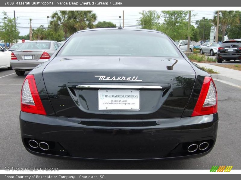 Verde Deep Emerald (Green) / Cuoio 2009 Maserati Quattroporte