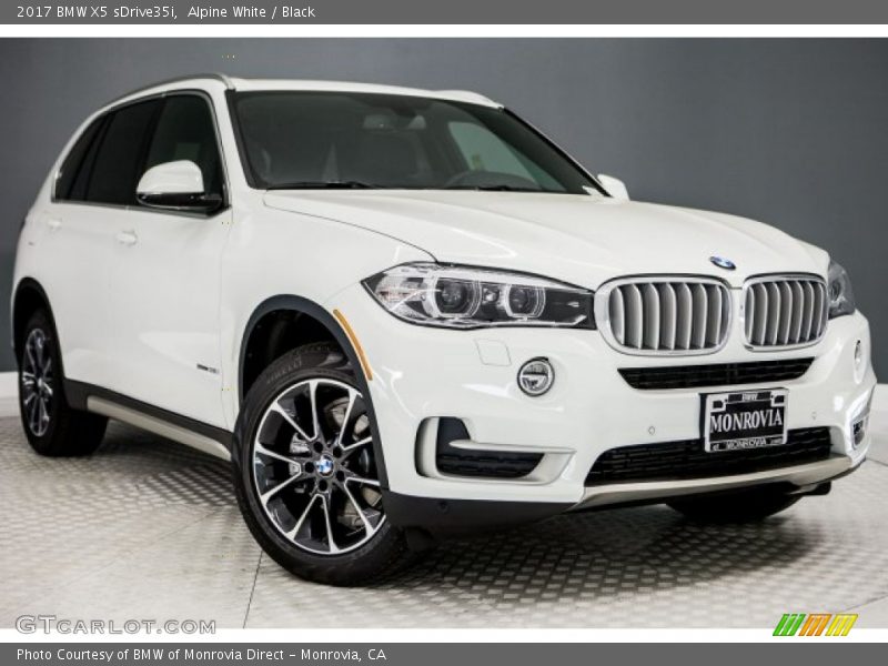 Alpine White / Black 2017 BMW X5 sDrive35i