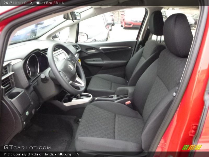 Milano Red / Black 2017 Honda Fit LX