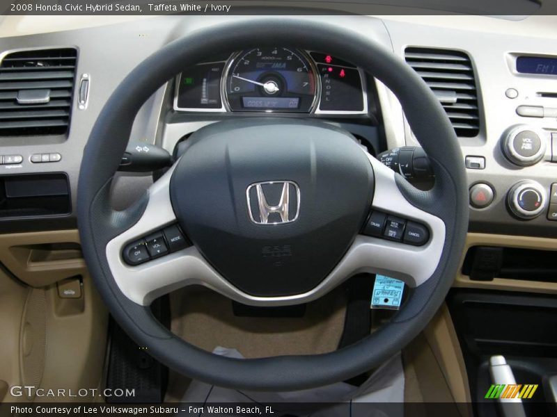 Taffeta White / Ivory 2008 Honda Civic Hybrid Sedan