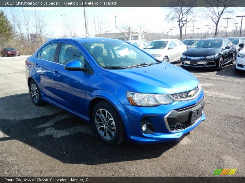 Kinetic Blue Metallic / Jet Black 2017 Chevrolet Sonic LT Sedan