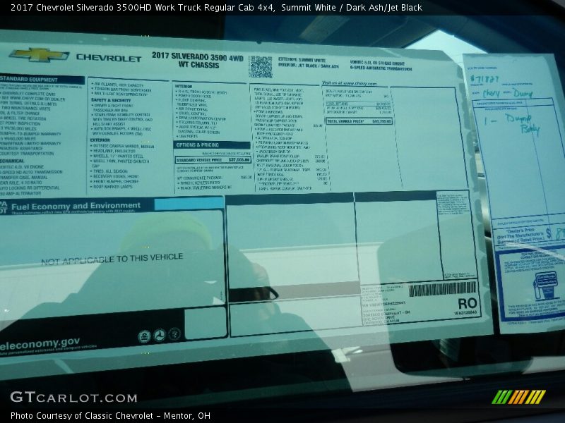 Summit White / Dark Ash/Jet Black 2017 Chevrolet Silverado 3500HD Work Truck Regular Cab 4x4