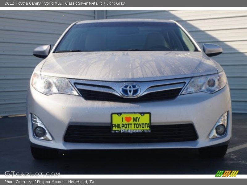 Classic Silver Metallic / Light Gray 2012 Toyota Camry Hybrid XLE