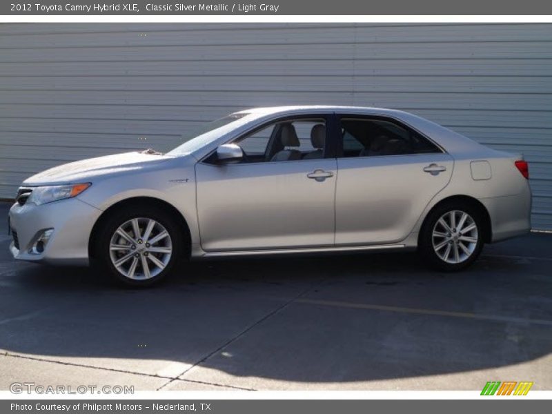 Classic Silver Metallic / Light Gray 2012 Toyota Camry Hybrid XLE