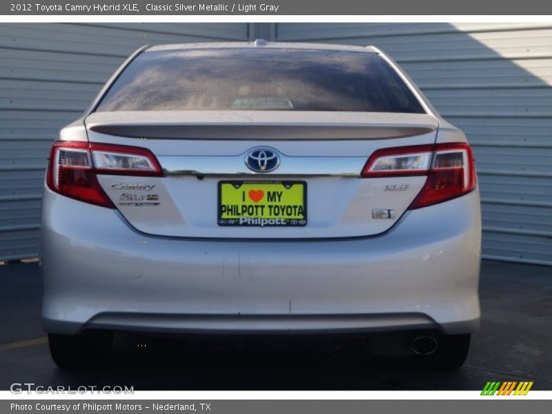 Classic Silver Metallic / Light Gray 2012 Toyota Camry Hybrid XLE