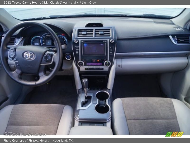 Classic Silver Metallic / Light Gray 2012 Toyota Camry Hybrid XLE