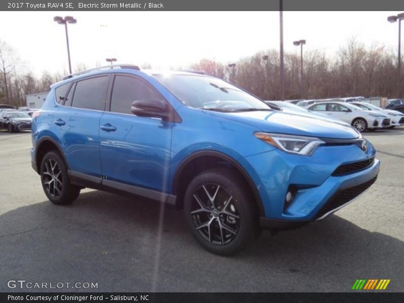 Electric Storm Metallic / Black 2017 Toyota RAV4 SE