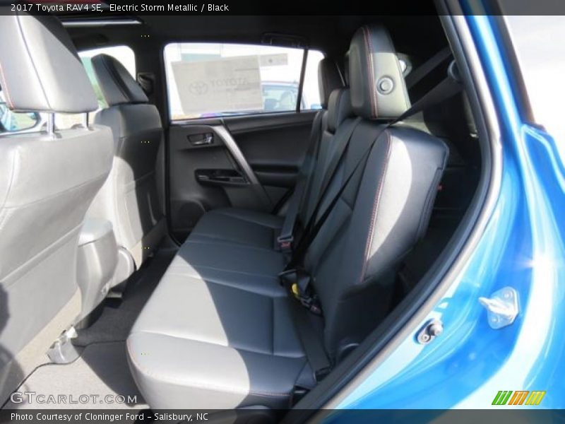 Electric Storm Metallic / Black 2017 Toyota RAV4 SE