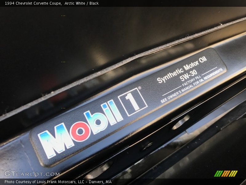 Info Tag of 1994 Corvette Coupe