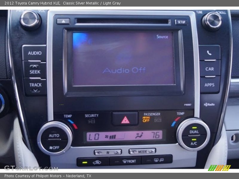Classic Silver Metallic / Light Gray 2012 Toyota Camry Hybrid XLE