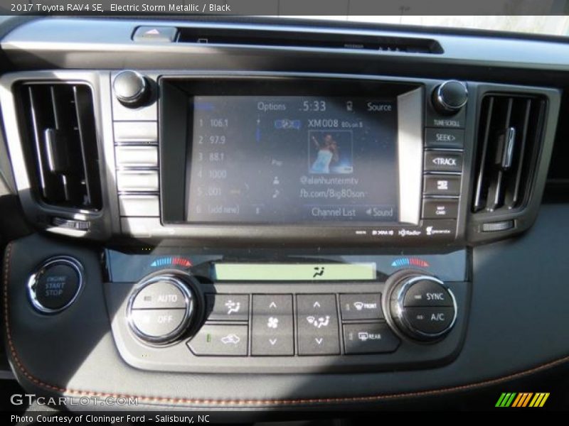 Electric Storm Metallic / Black 2017 Toyota RAV4 SE
