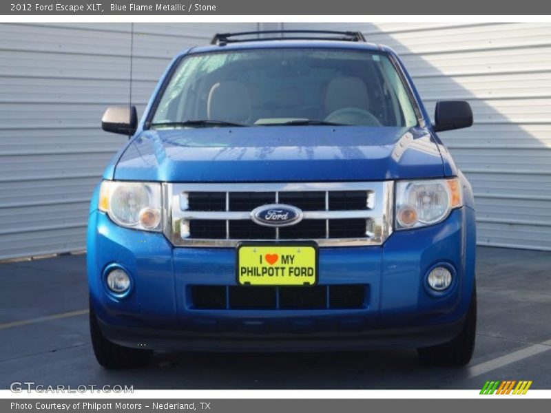 Blue Flame Metallic / Stone 2012 Ford Escape XLT