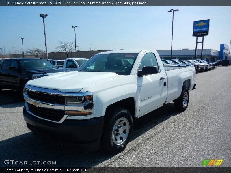 Summit White / Dark Ash/Jet Black 2017 Chevrolet Silverado 1500 WT Regular Cab