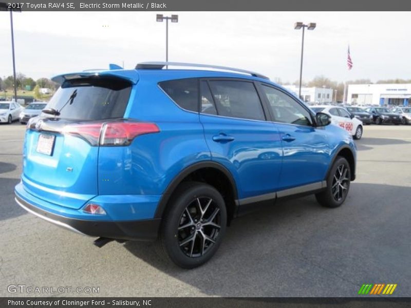 Electric Storm Metallic / Black 2017 Toyota RAV4 SE