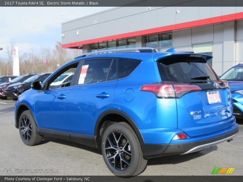Electric Storm Metallic / Black 2017 Toyota RAV4 SE