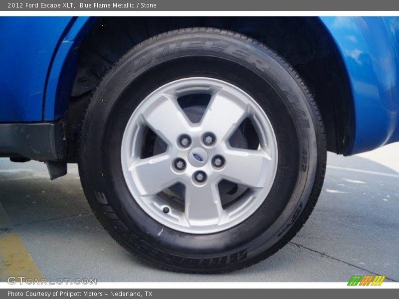 Blue Flame Metallic / Stone 2012 Ford Escape XLT