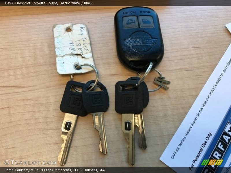 Keys of 1994 Corvette Coupe
