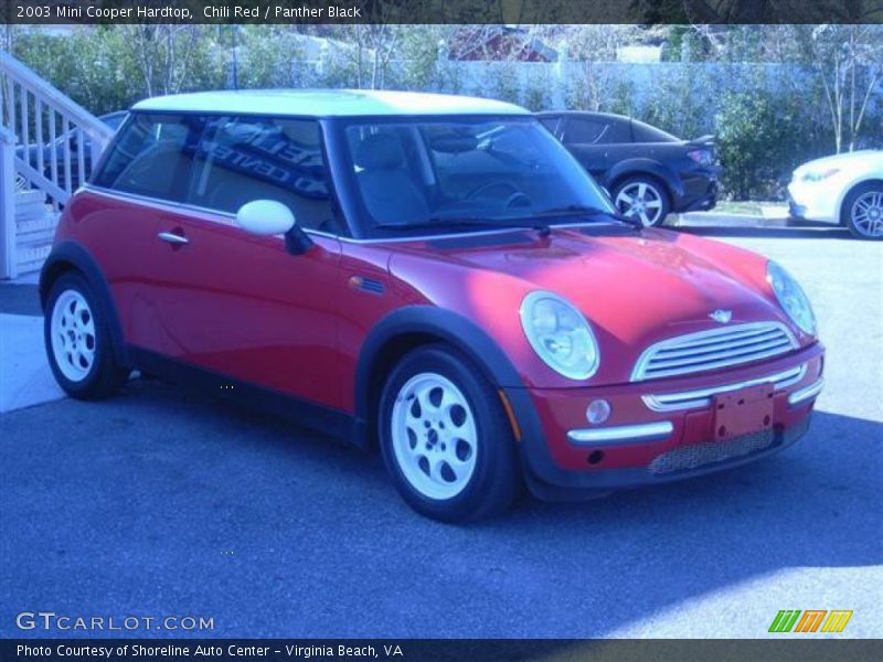 Chili Red / Panther Black 2003 Mini Cooper Hardtop
