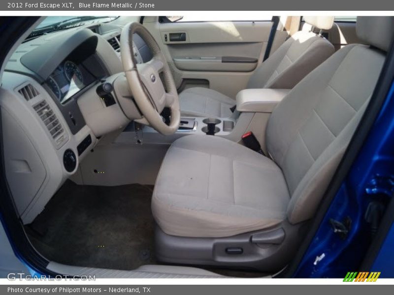 Blue Flame Metallic / Stone 2012 Ford Escape XLT