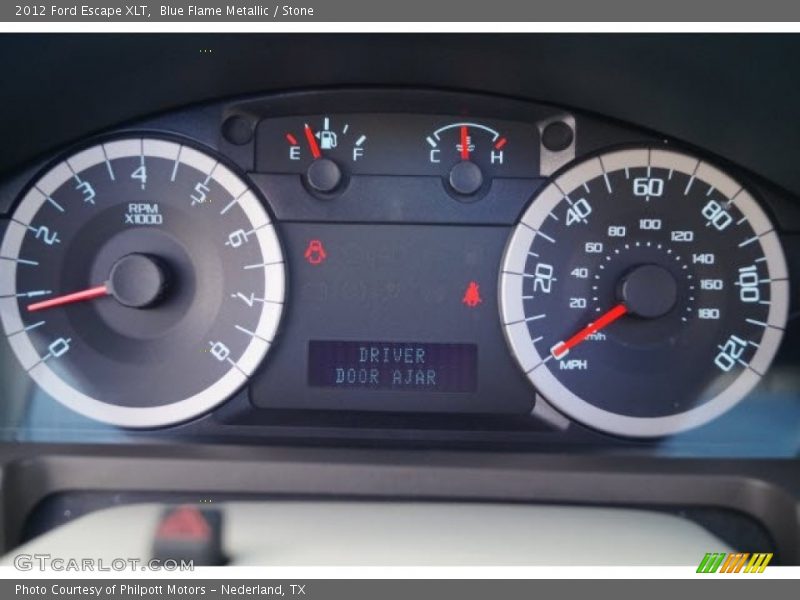 Blue Flame Metallic / Stone 2012 Ford Escape XLT