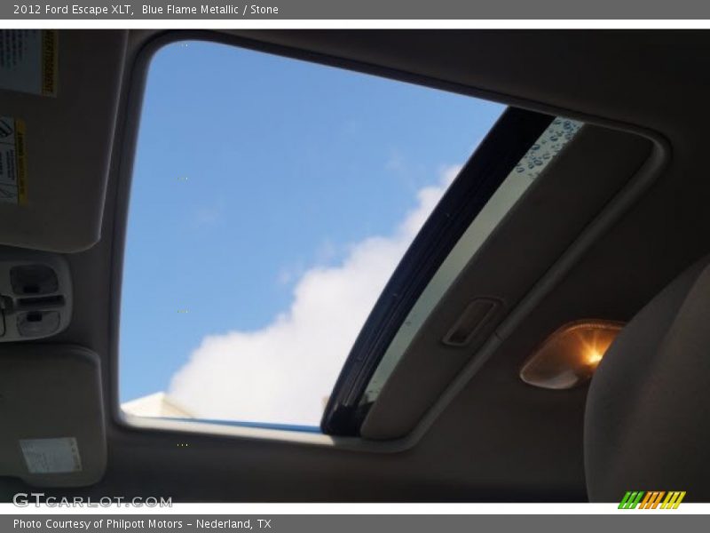 Blue Flame Metallic / Stone 2012 Ford Escape XLT