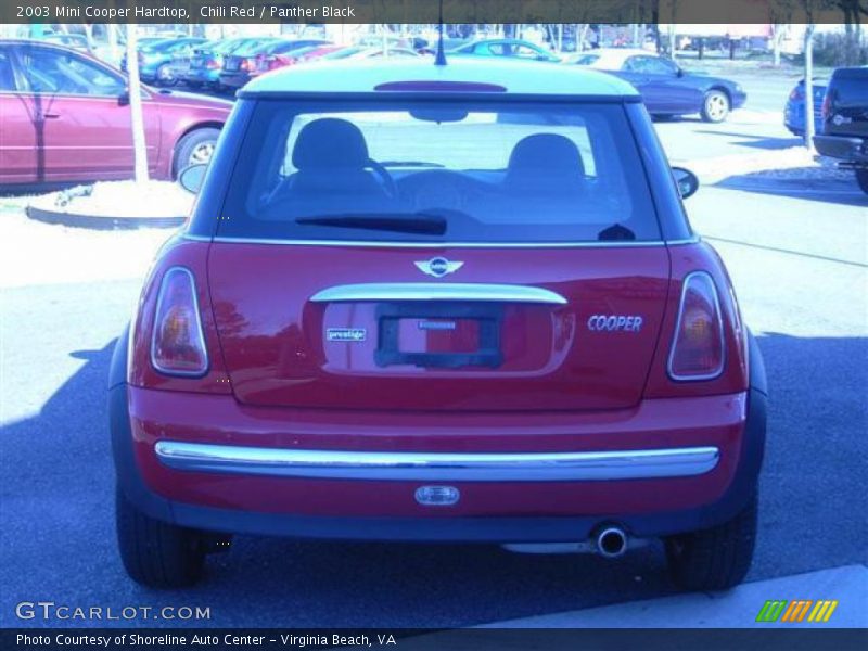 Chili Red / Panther Black 2003 Mini Cooper Hardtop