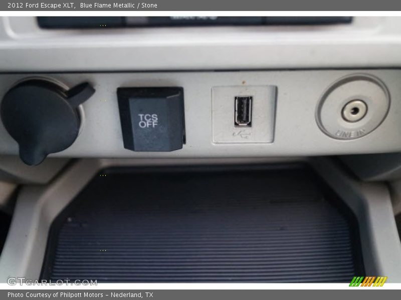 Blue Flame Metallic / Stone 2012 Ford Escape XLT