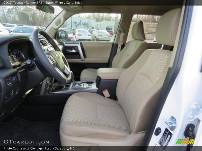 Front Seat of 2017 4Runner SR5