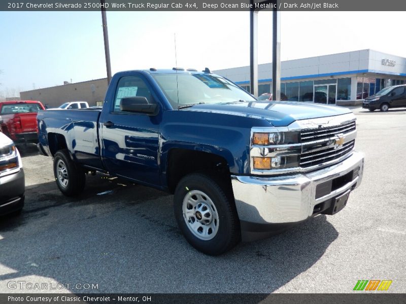 Deep Ocean Blue Metallic / Dark Ash/Jet Black 2017 Chevrolet Silverado 2500HD Work Truck Regular Cab 4x4