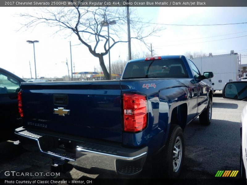 Deep Ocean Blue Metallic / Dark Ash/Jet Black 2017 Chevrolet Silverado 2500HD Work Truck Regular Cab 4x4